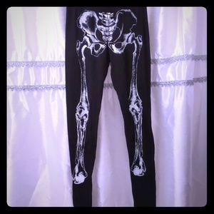 Hot Topic Skeleton Halloween Leggings